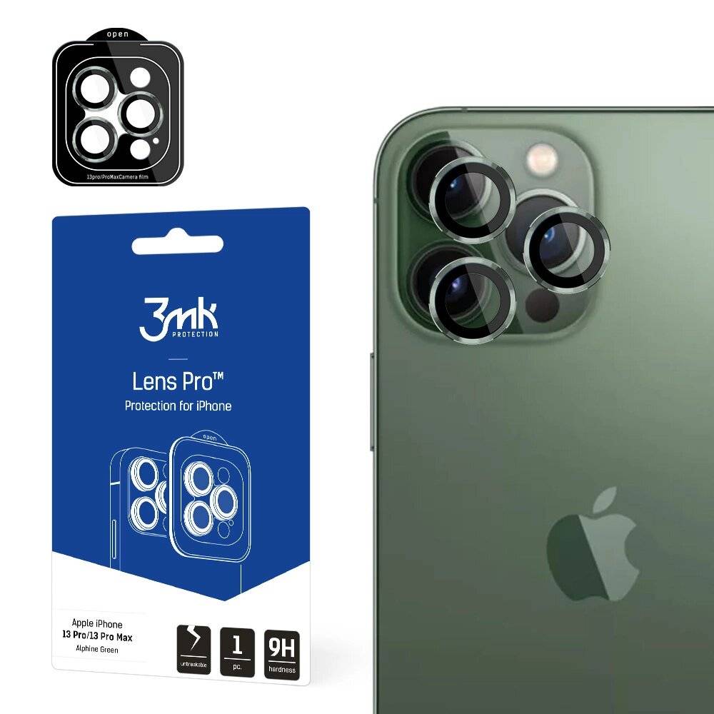 3mk Lens Protection Pro Kameraabdeckung iPhone 13 / Max – Grün