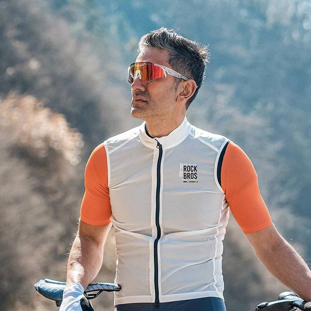 Rockbros SP297 polarisierende Fahrradbrille – weiß