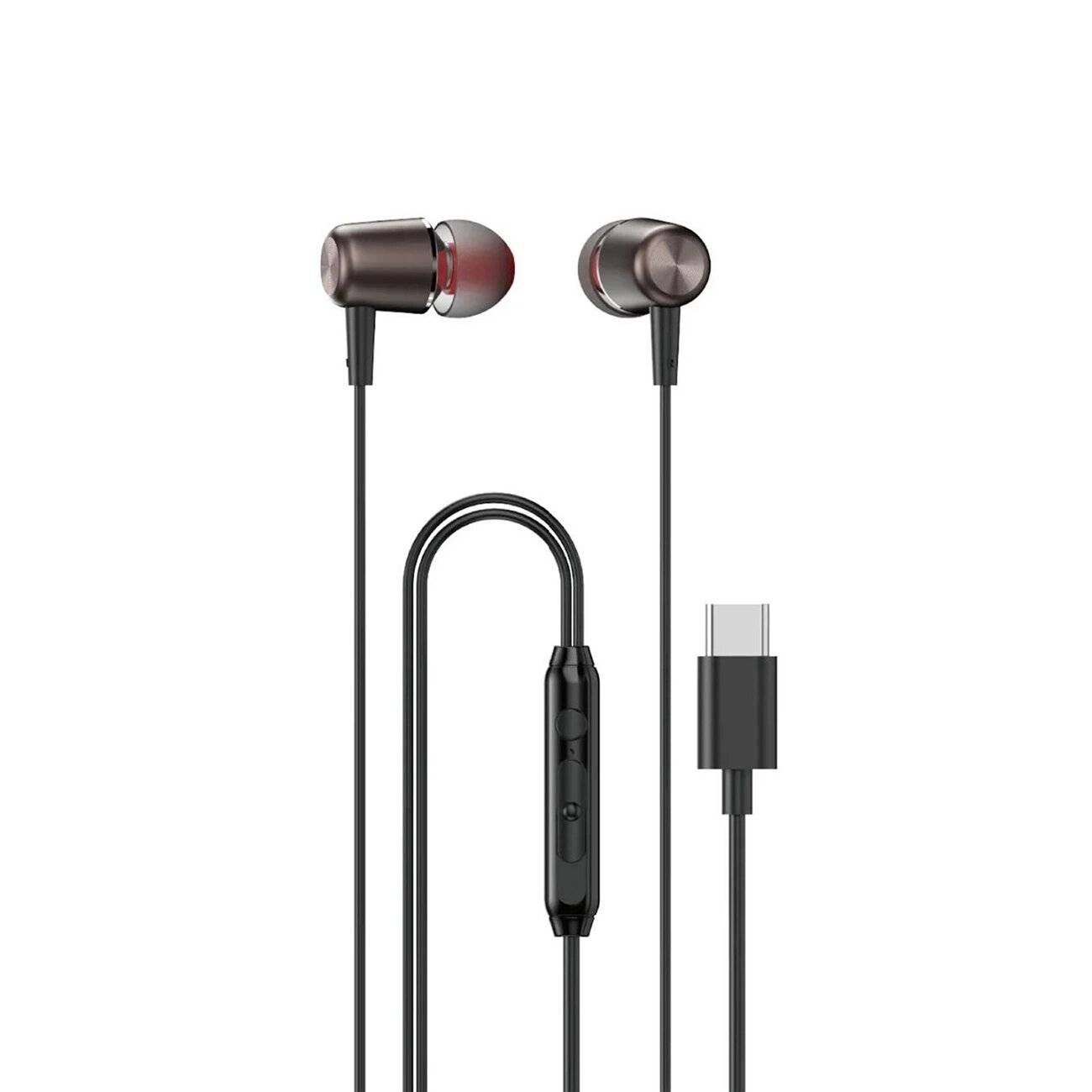 Dudao X1PROT In-Ear-Kopfhörer USB-C Kabel, 1,2 m – Schwarz