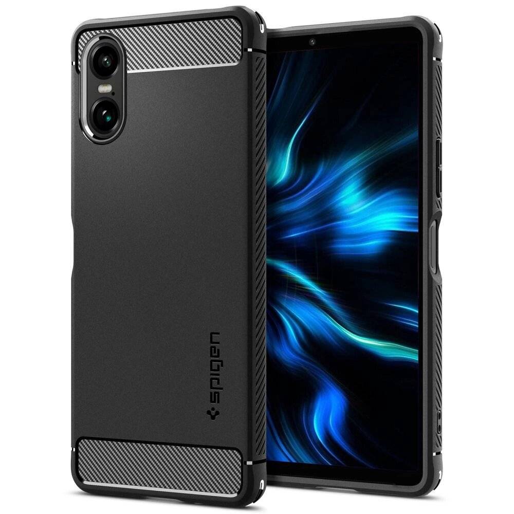 Spigen Rugged Armor Hülle Sony Xperia 10 VI – mattschwarz