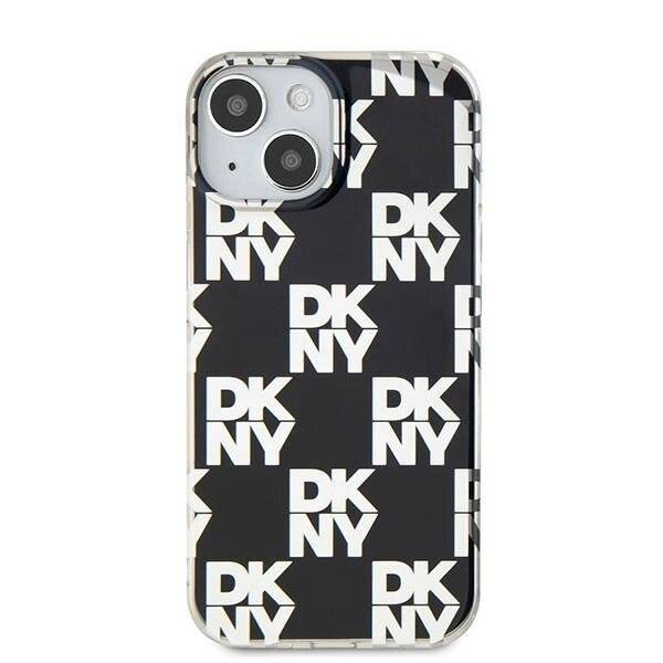 DKNY IML Checkered Mono Pattern Hülle iPhone 15 / 14 13 – Schwarz