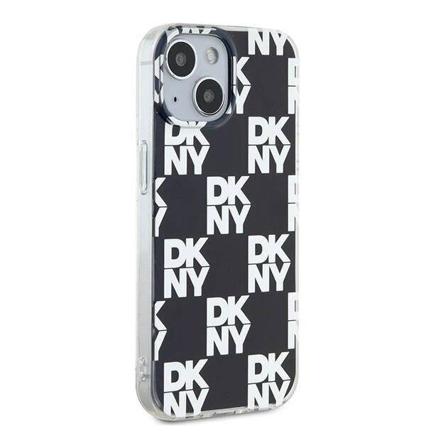 DKNY IML Checkered Mono Pattern Hülle iPhone 15 / 14 13 – Schwarz