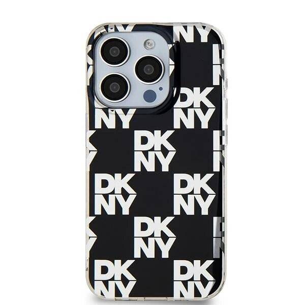 DKNY IML Checkered Mono Pattern Hülle iPhone 15 Pro Max – Schwarz