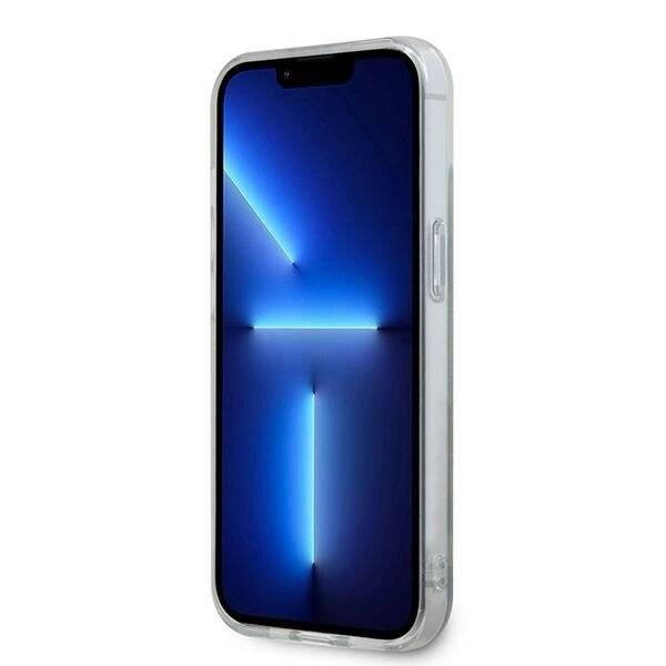 DKNY IML Checkered Mono Pattern & Printed Stripes MagSafe Hülle iPhone 15/14/13 – Schwarz