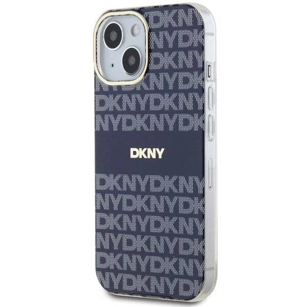 DKNY IML Mono & Stripe MagSafe Hülle iPhone 15 / 14 13 – Blau