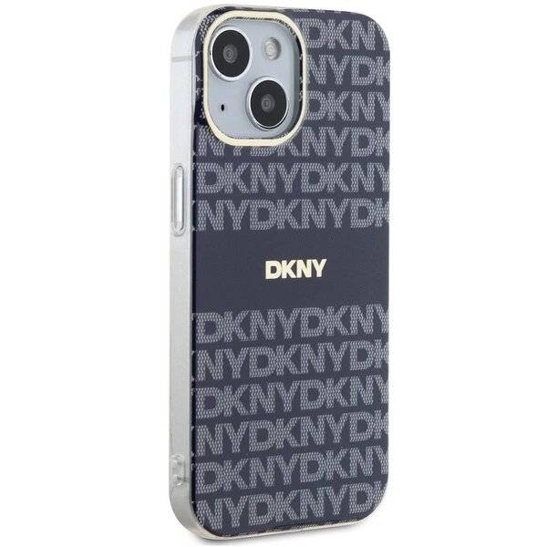 DKNY IML Mono & Stripe MagSafe Hülle iPhone 15 / 14 13 – Blau