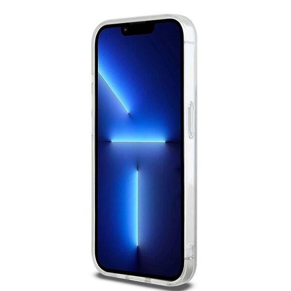 DKNY IML Mono & Stripe MagSafe Hülle iPhone 15 Pro Max – Beige