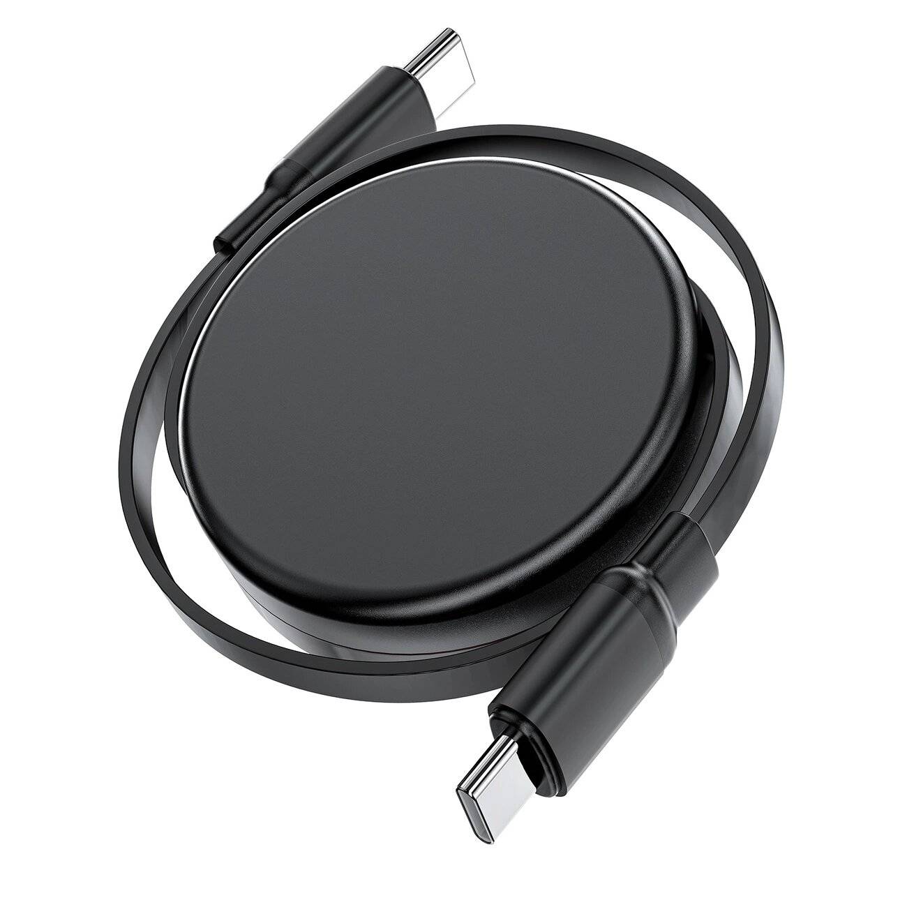 Acefast C13-03 USB-C – 60 W einziehbares Kabel Schwarz