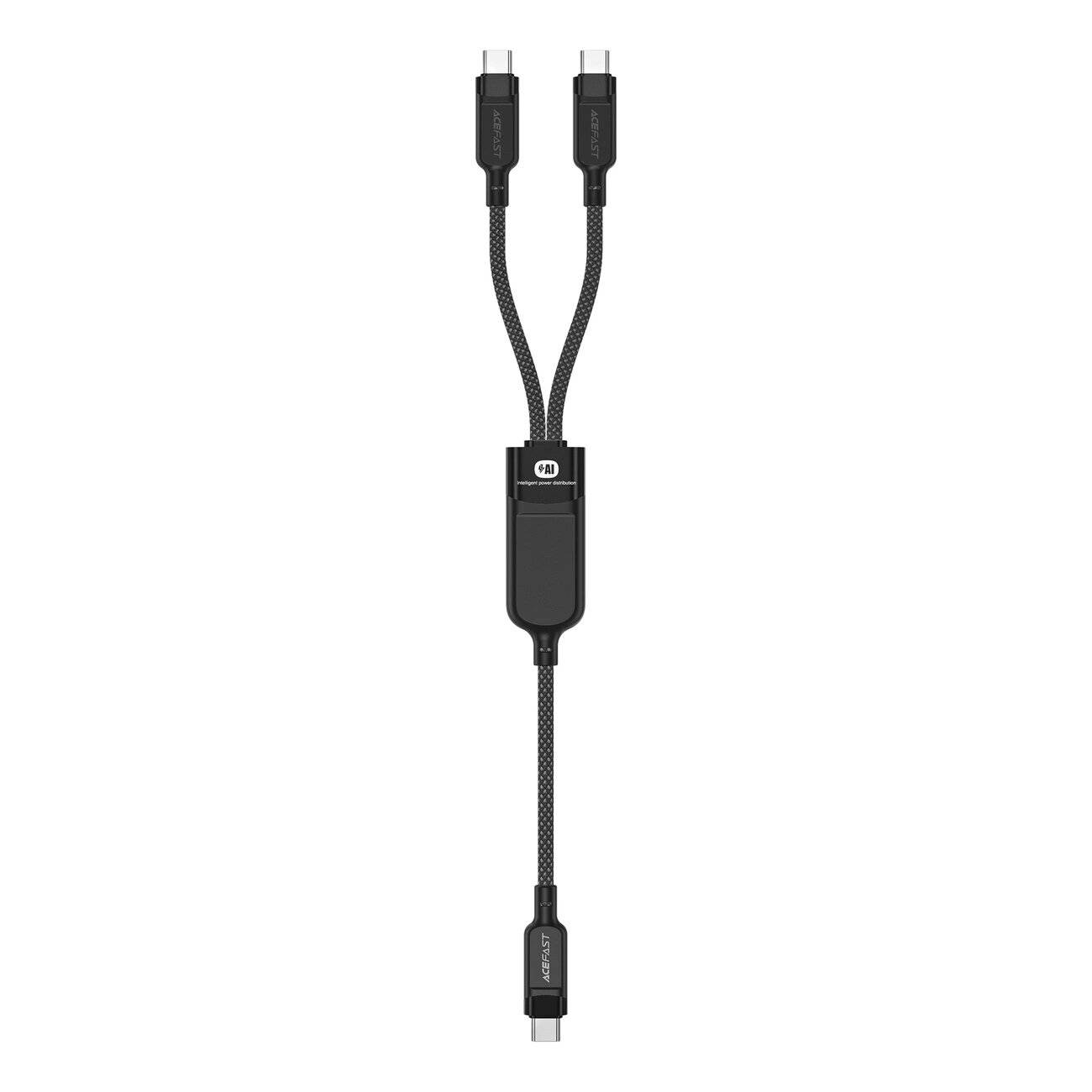 Acefast C5 USB-C – / 2in1 100 W 480 Mbit/s Kabel Schwarz