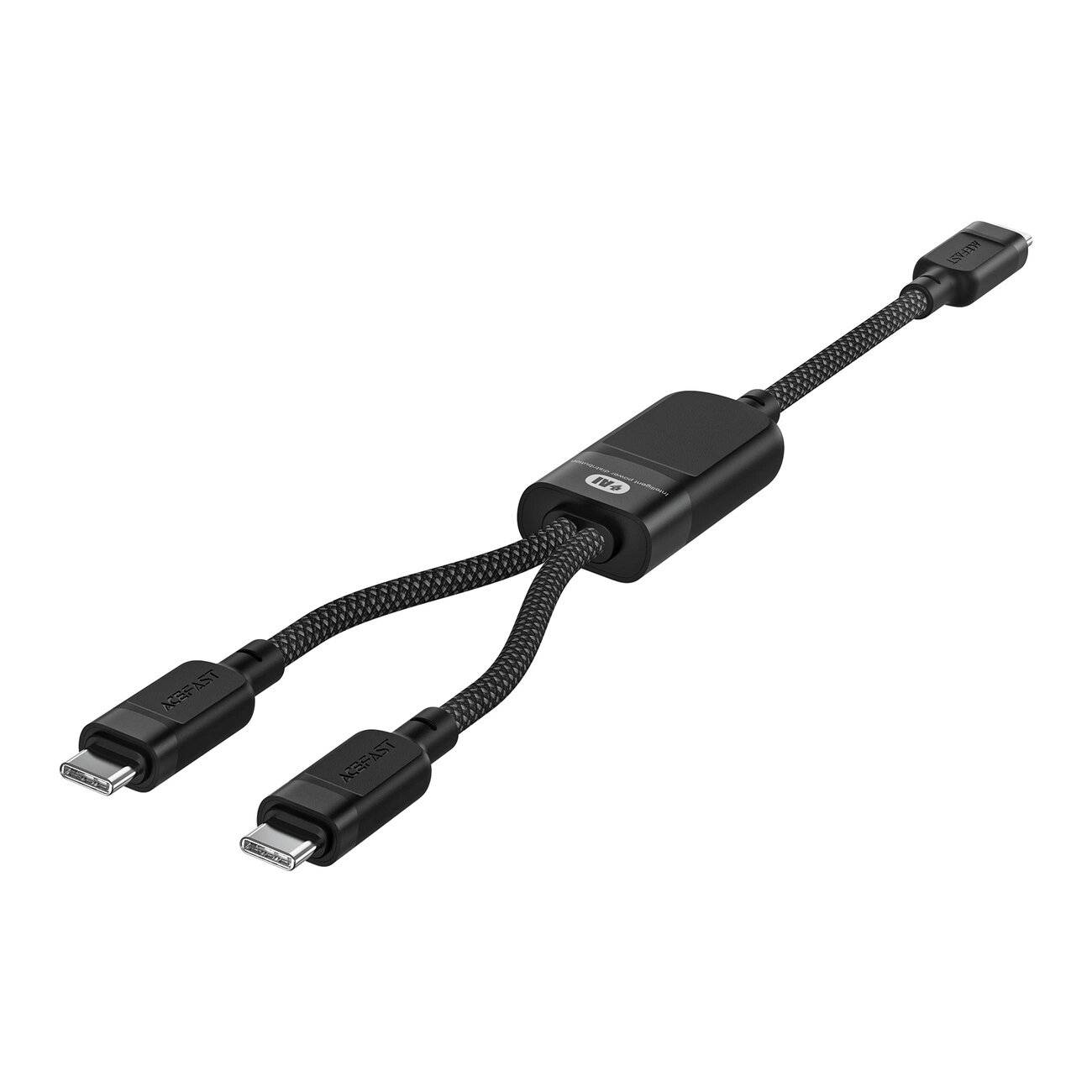 Acefast C5 USB-C – / 2in1 100 W 480 Mbit/s Kabel Schwarz