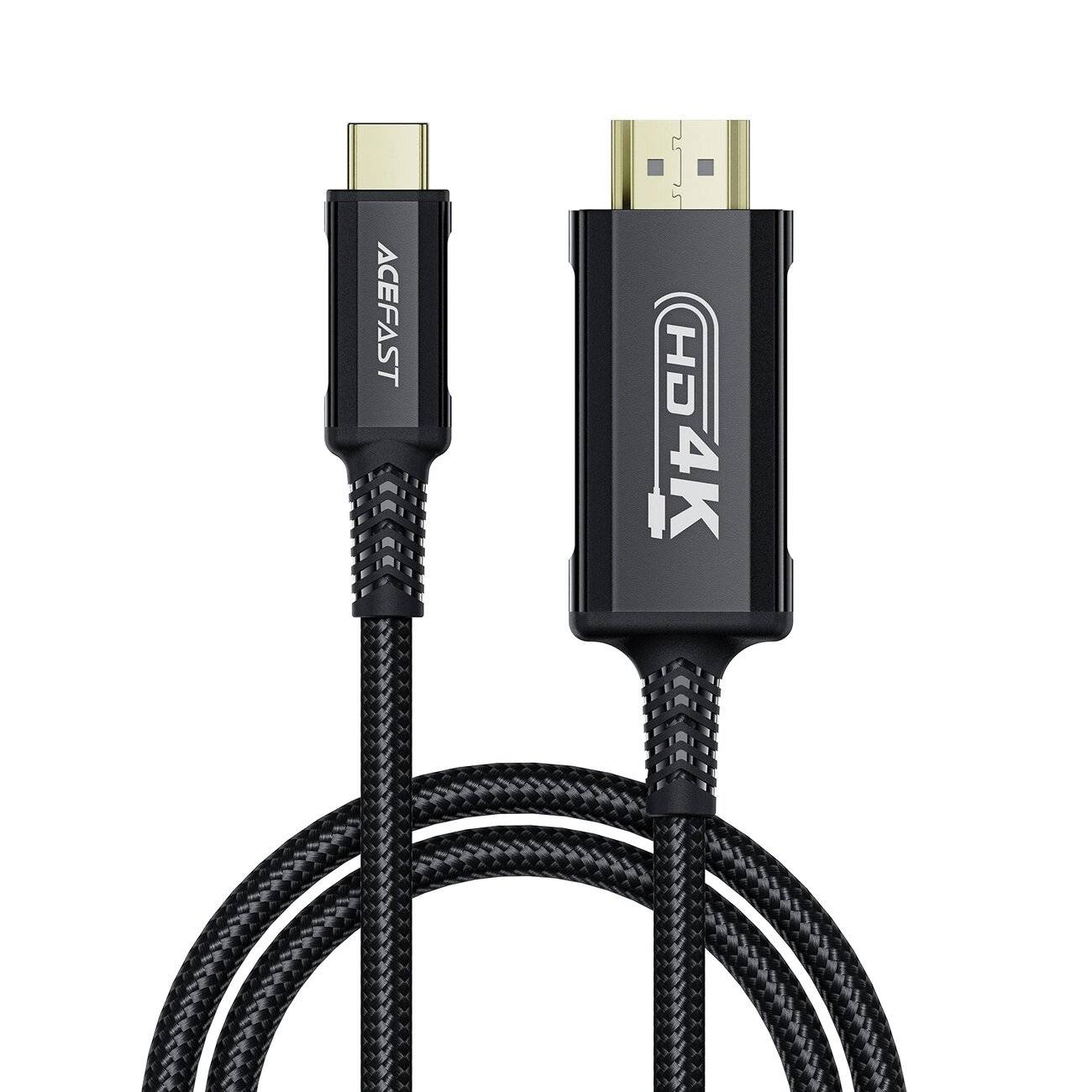 Acefast C1 USB-C/HDMI-Videokabel 4K 60 Hz HDR 1,8 m – Schwarz