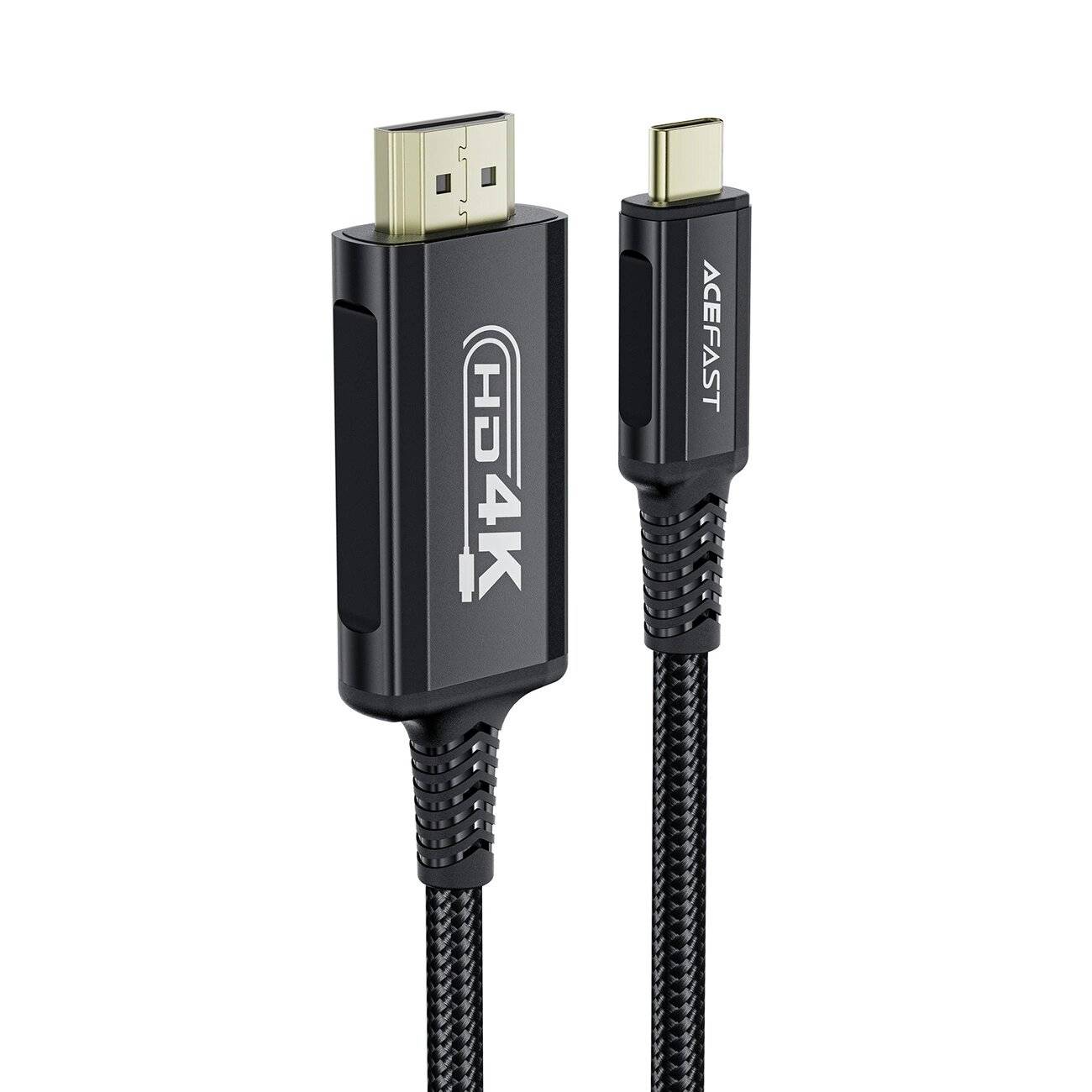 Acefast C1 USB-C/HDMI-Videokabel 4K 60 Hz HDR 1,8 m – Schwarz