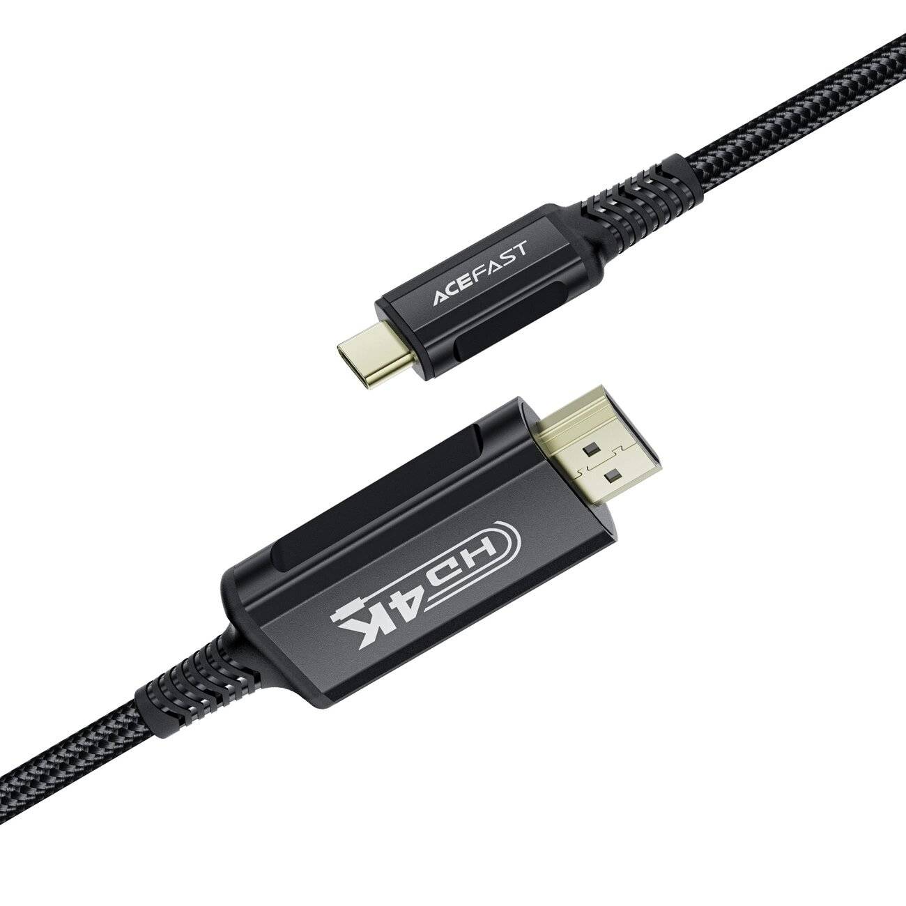 Acefast C1 USB-C/HDMI-Videokabel 4K 60 Hz HDR 1,8 m – Schwarz