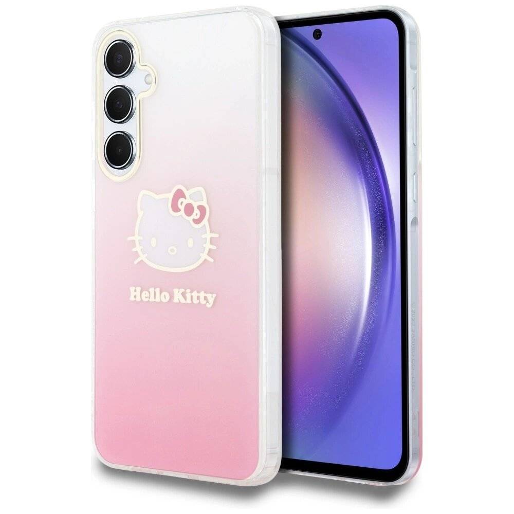 Hello Kitty IML Gradient Electrop Head Hülle Samsung Galaxy A55 – Rosa