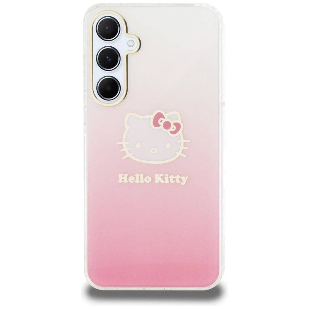 Hello Kitty IML Gradient Electrop Head Hülle Samsung Galaxy A55 – Rosa