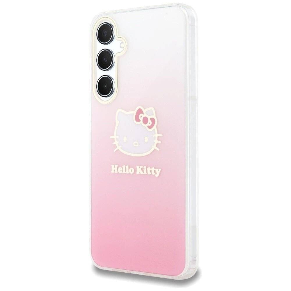 Hello Kitty IML Gradient Electrop Head Hülle Samsung Galaxy A55 – Rosa