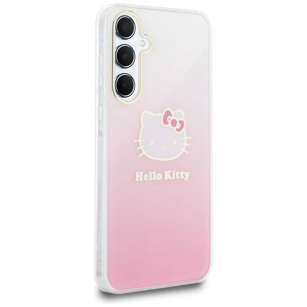 Hello Kitty IML Gradient Electrop Head Hülle Samsung Galaxy A55 – Rosa