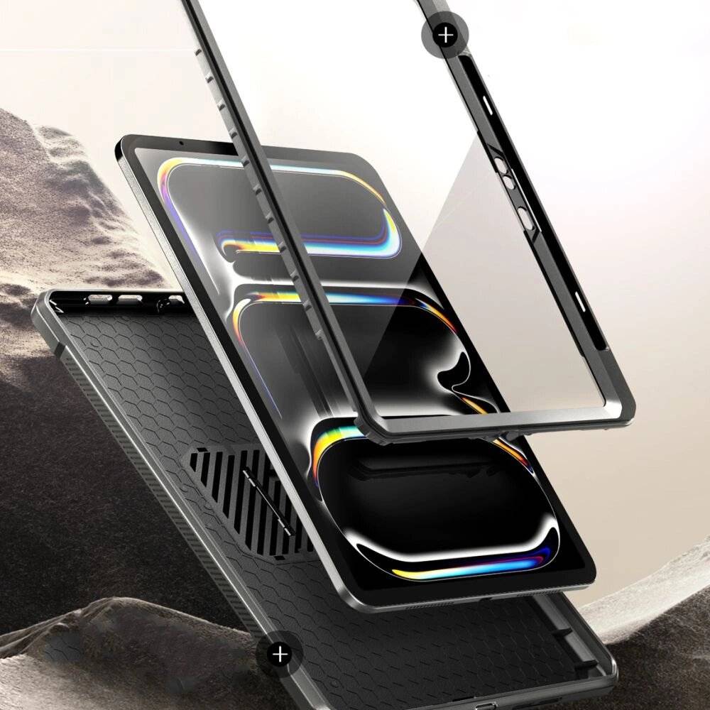 Unicorn Beetle Pro Supcase Hülle iPad 13″ 2024 - schwarz
