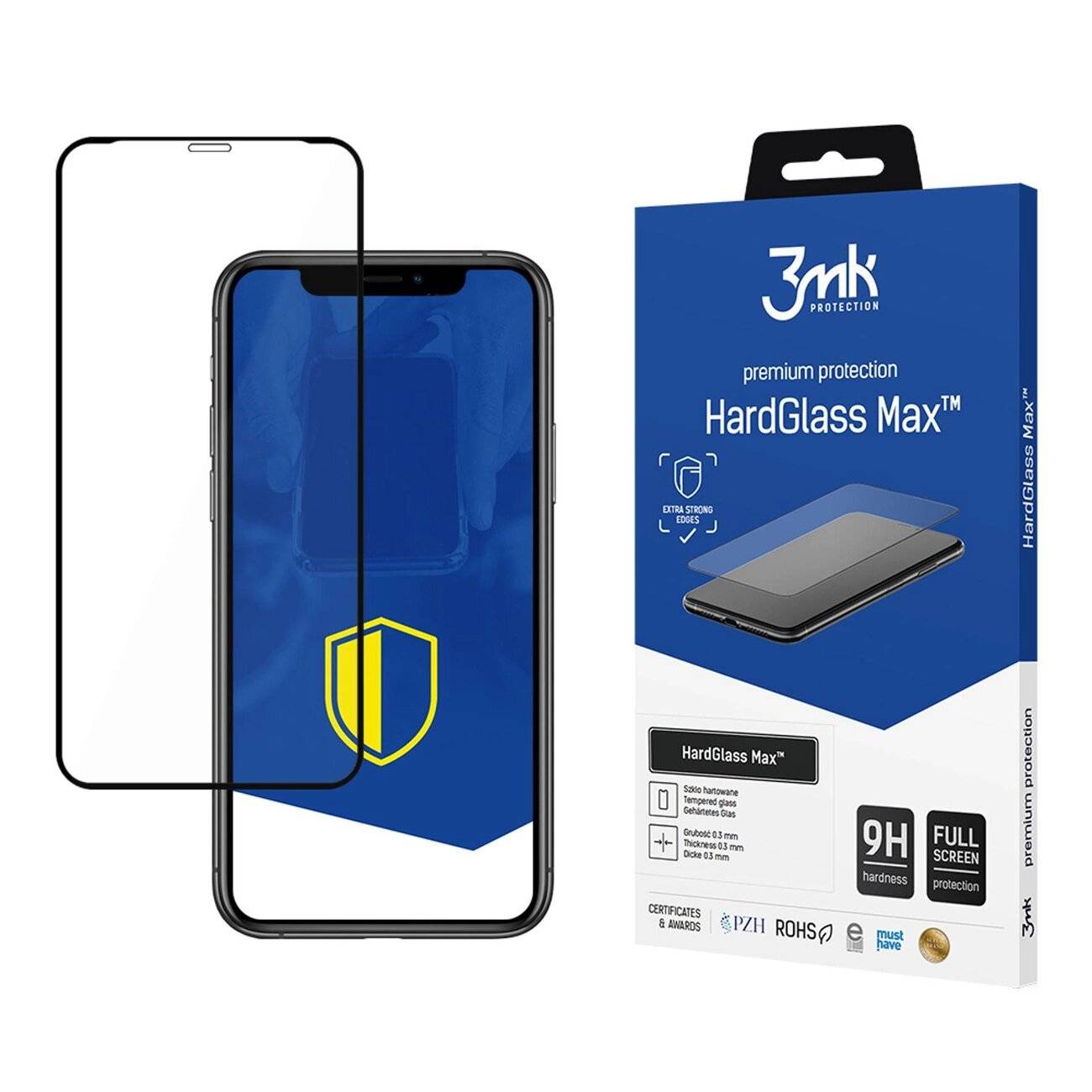 9H 3mk HardGlass Max™ Glas iPhone Xr