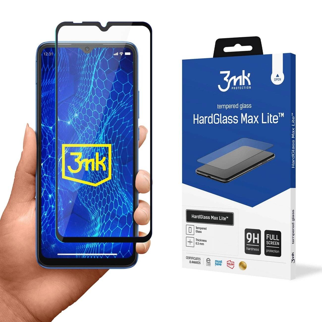 9H 3mk HardGlass Max Lite™ Glas Xiaomi Redmi 10C