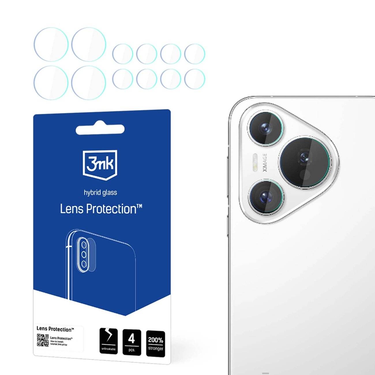 3mk Lens Protection™ Hybrid-Kameraglas Huawei Pura 70