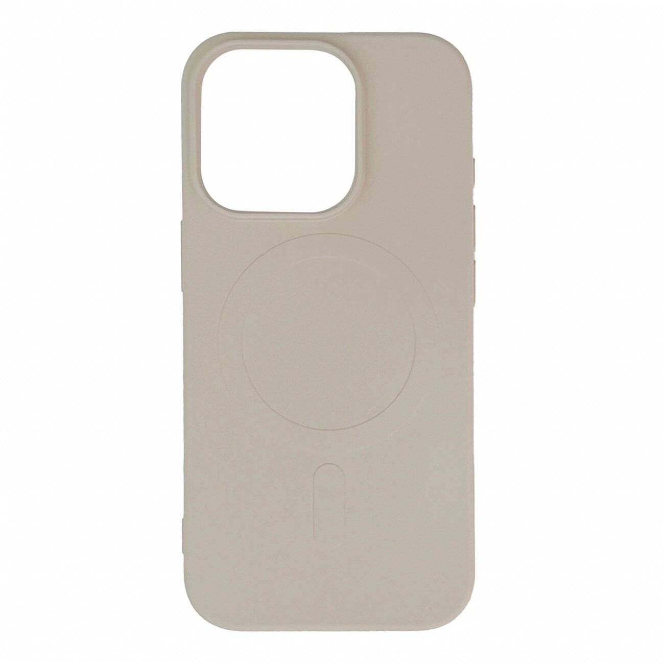 Liquid Silicone Case MagSafe iPhone 16 Pro – Beige