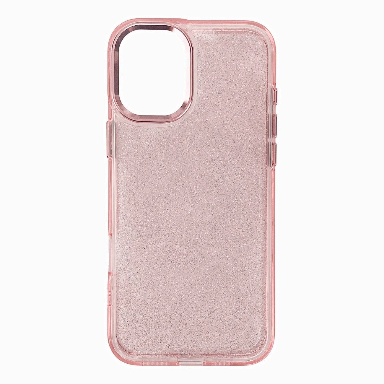 Glitter Case iPhone 16 – Rosa Glitzer