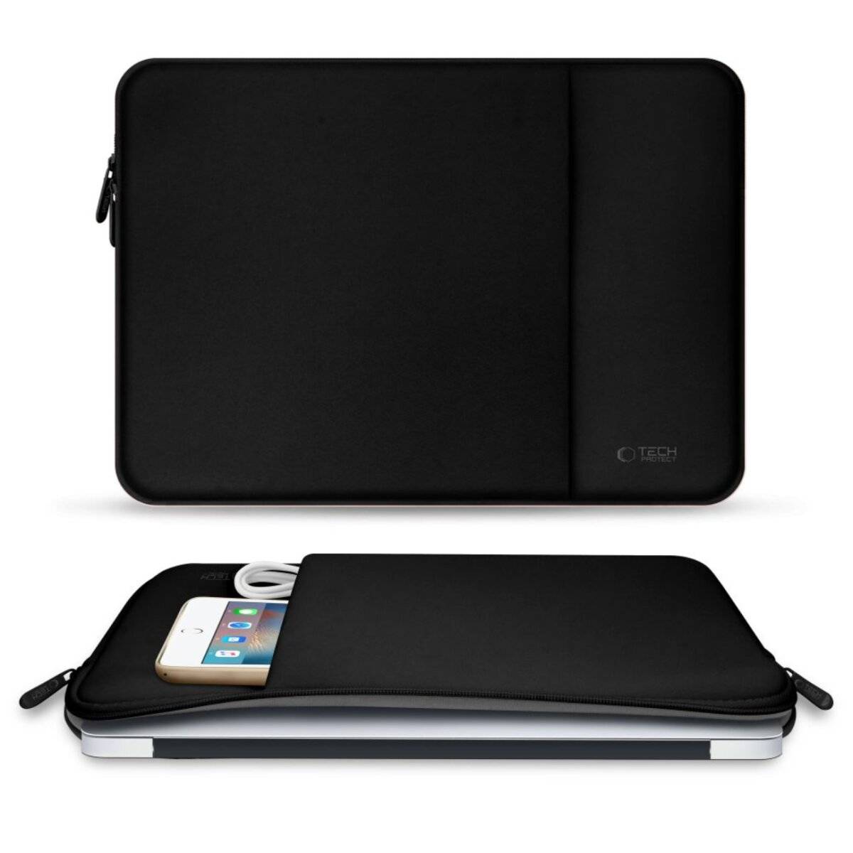 Tech-Protect Neoprenhülle einen 15-16-Zoll-Laptop – Schwarz