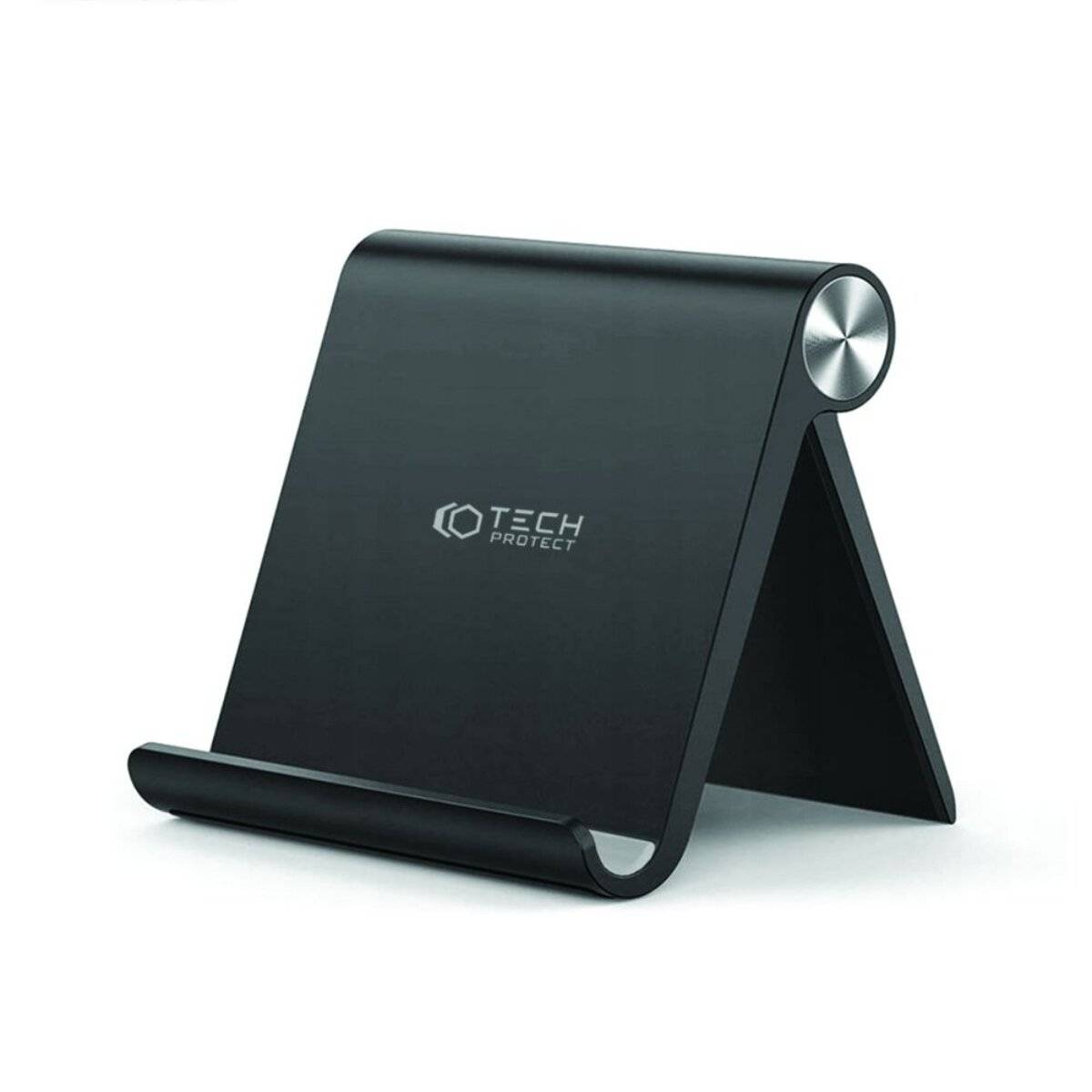 Schwarze dreieckige Tablet-Halterung mit 