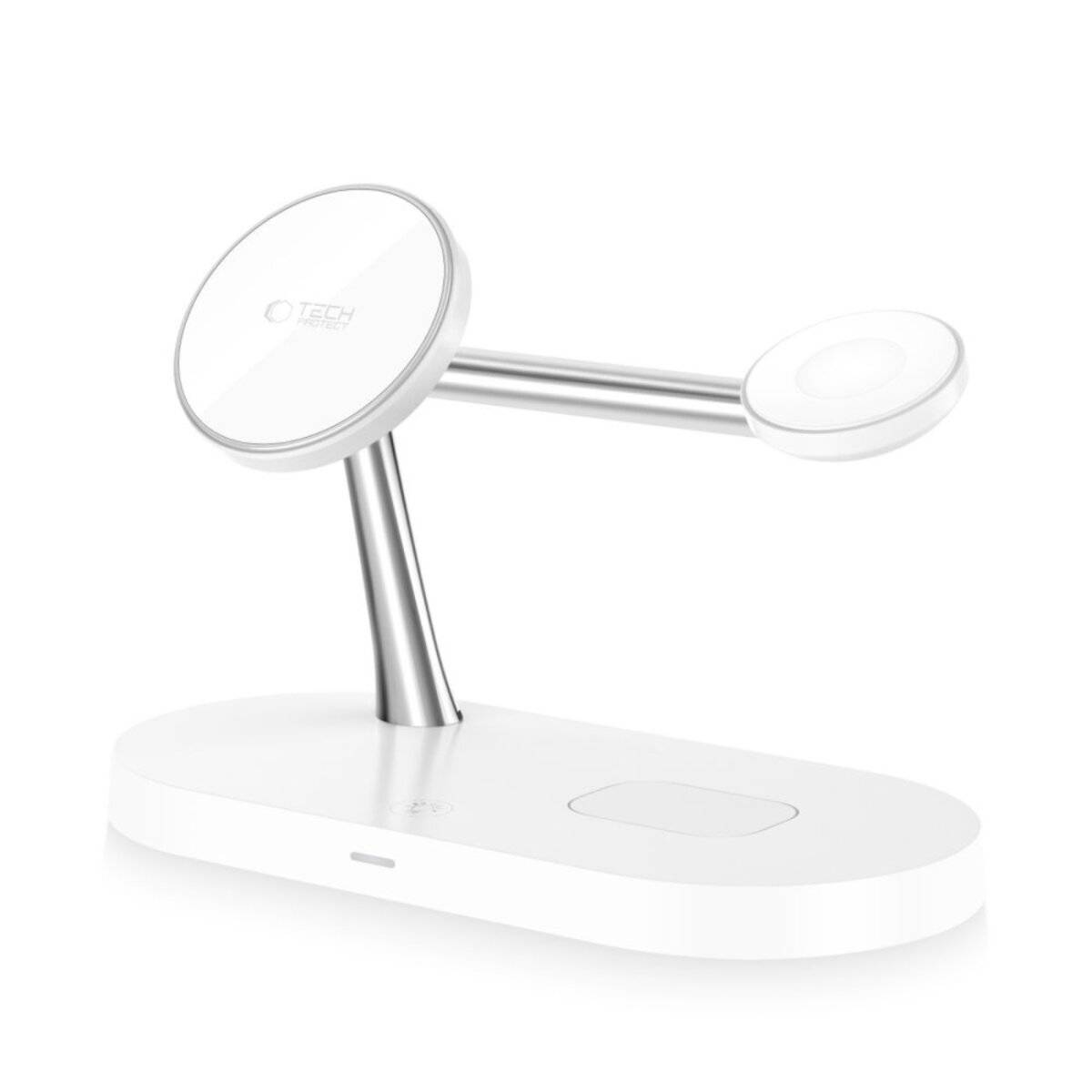 Tech-Protect A12 3in1 MagSafe induktives Ladegerät Smartphone / Kopfhörer Smartwatch - Weiß