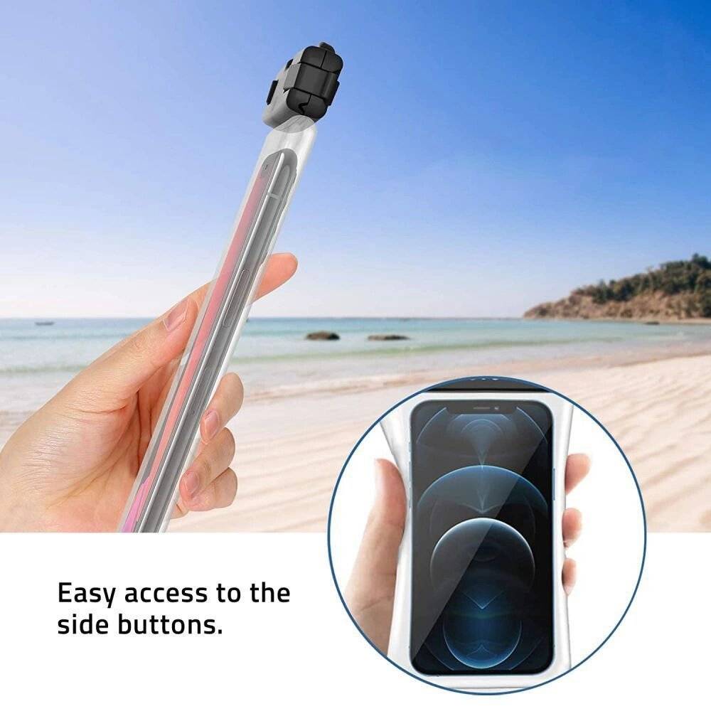 Tech-Protect UWC7 wasserdichte Hülle universell Smartphones bis 6,9 Zoll – Schwarz
