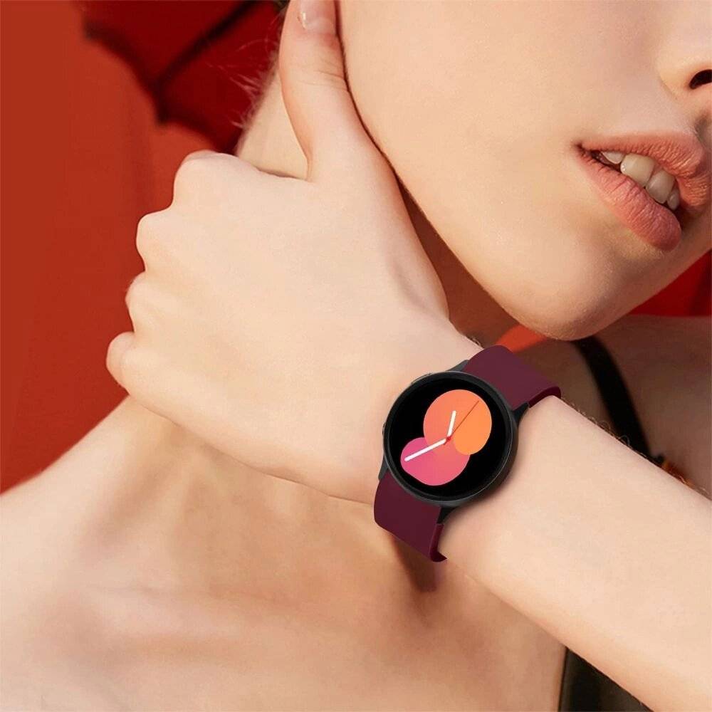 Tech-Protect IconBand Armband Samsung Galaxy Watch 4 / 5 Pro 6 7 FE – Burgund