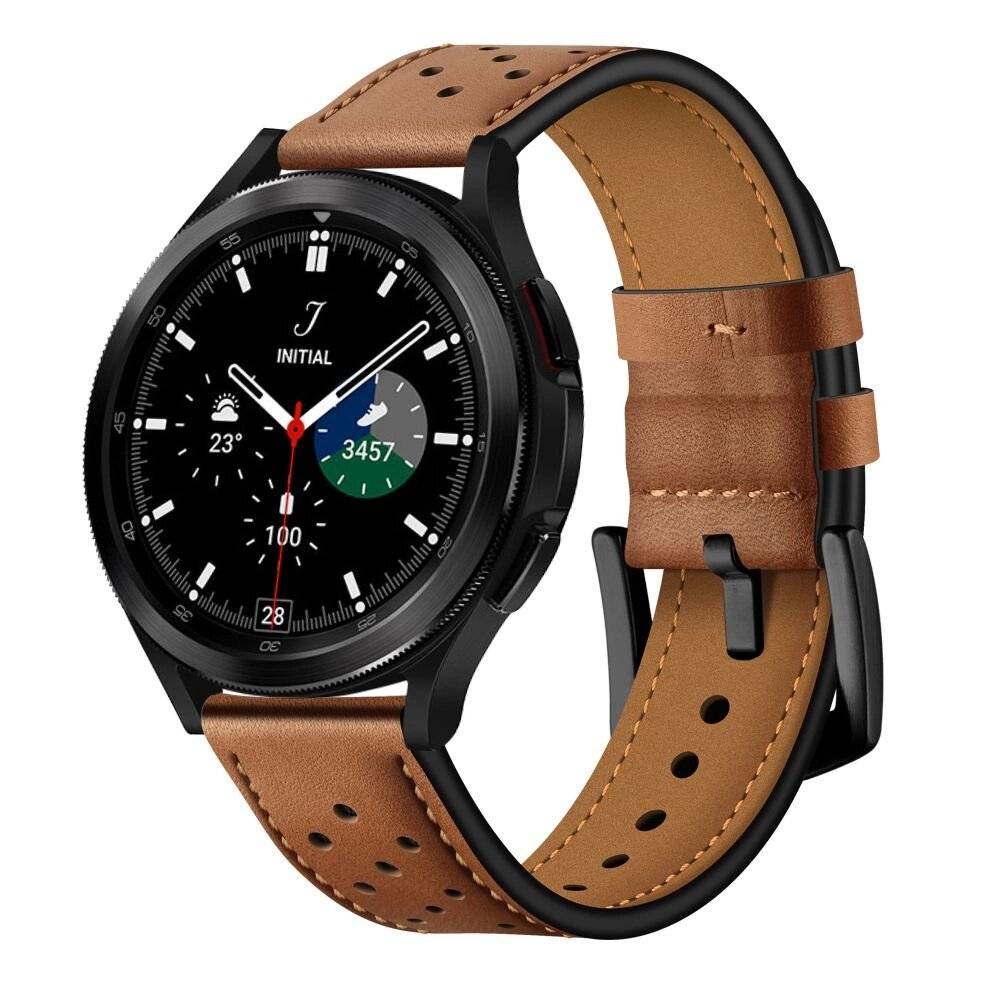 Tech-Protect Lederarmband Samsung Galaxy Watch 4/5/5 Pro/6/7/FE – Braun