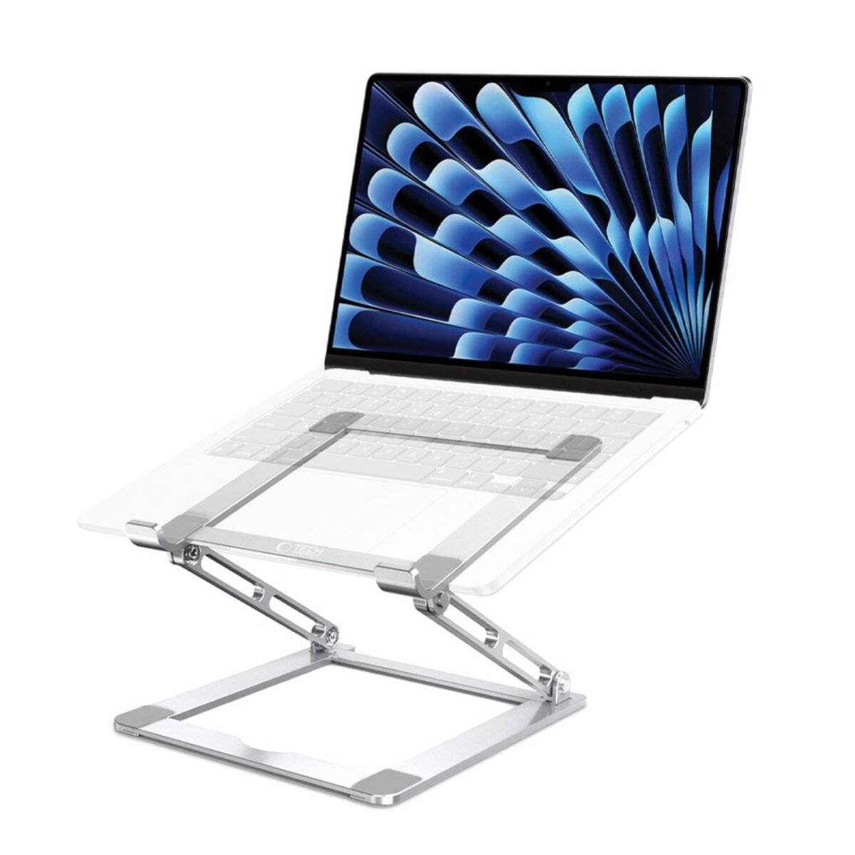 Tech-Protect ULS400 universeller ausziehbarer Ständer einen Laptop bis 17 Zoll – Silber