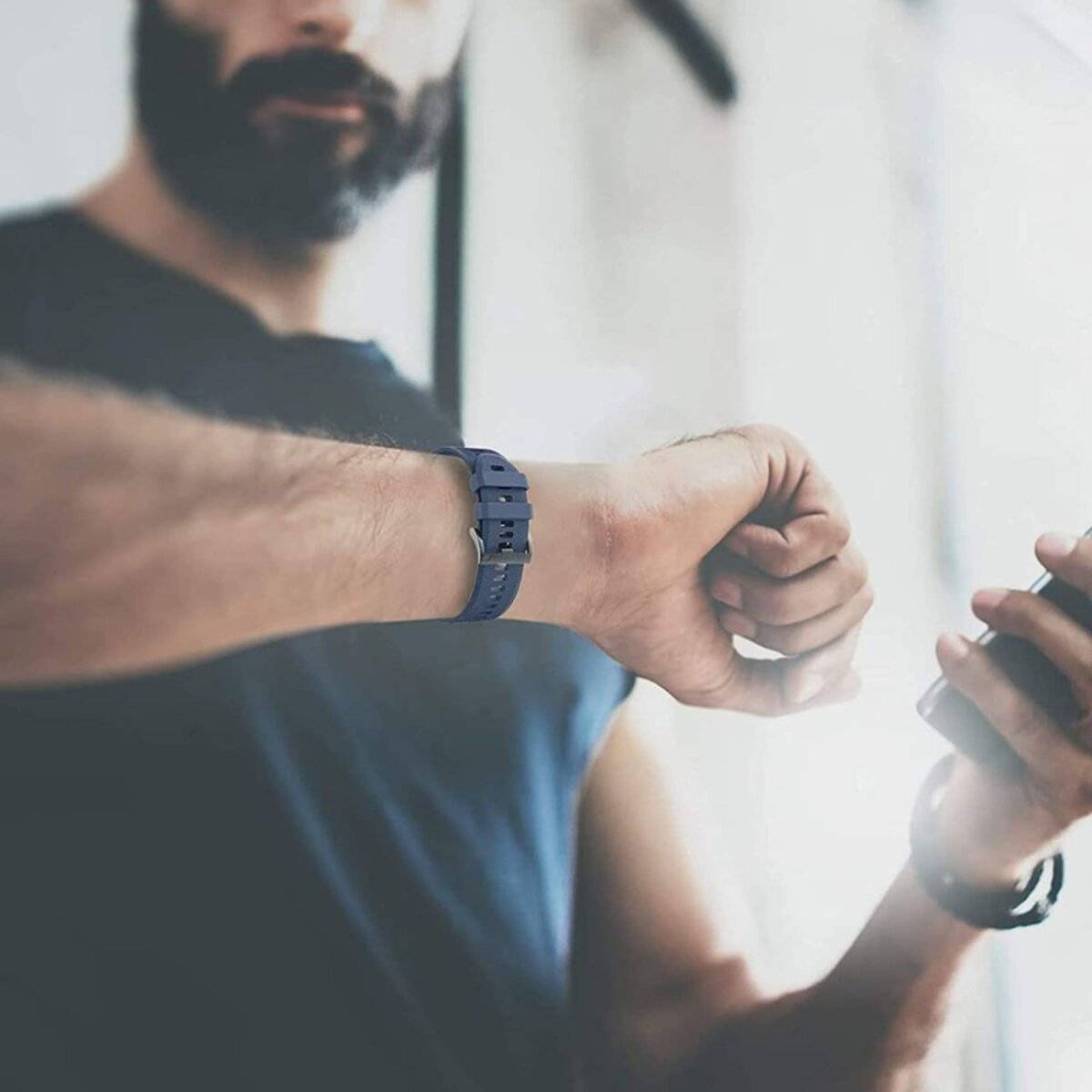 Tech-Protect IconBand-Armband Garmin Fenix ​​​​3 / 5X 3HR Plus 6X Pro 7X - Marineblau