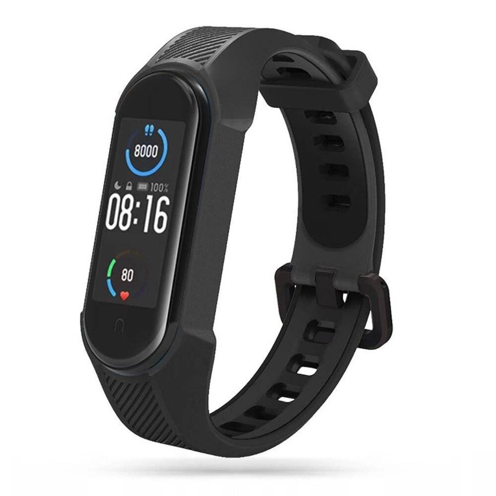 Tech-Protect Armor Strap Xiaomi Mi Smart Band 5/6/7/NFC – Schwarz