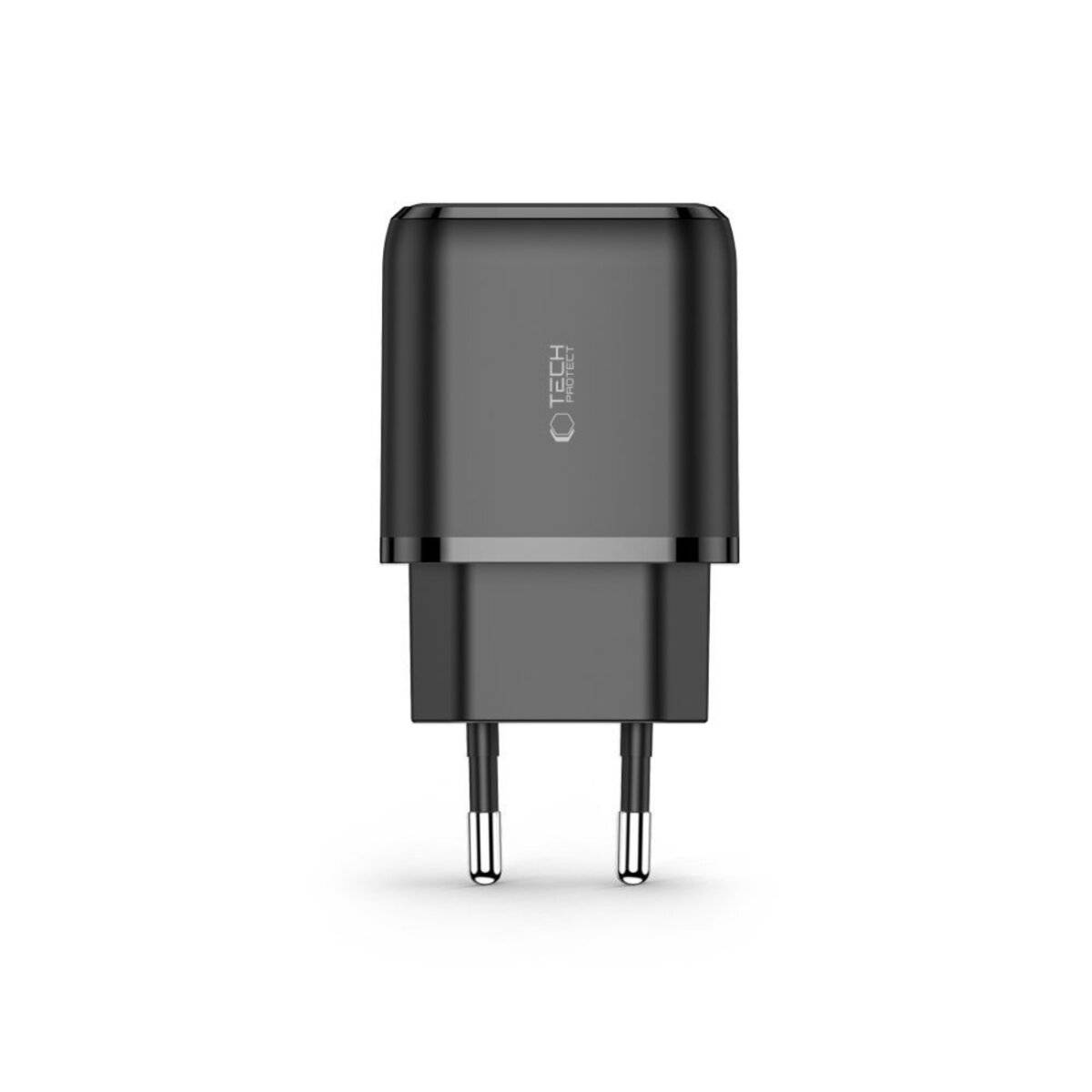 Tech-Protect C20W 20W USB-C / USB-A Schnellladegerät Schwarz