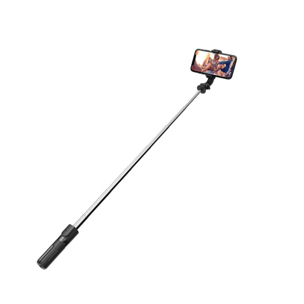 Tech-Protect L02S Bluetooth-Selfie-Stick Stativ bis 72 cm – Schwarz