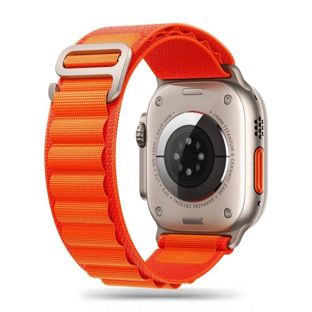 Tech-Protect Nylon Pro Armband Apple Watch 4 / 5 6 7 8 9 SE Ultra 1 2 42/44/45/49 mm – Orange
