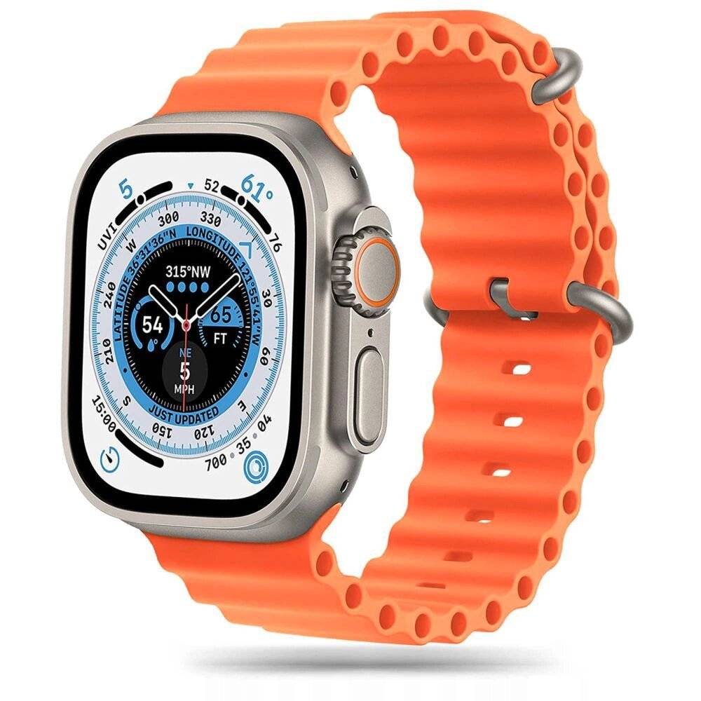 Tech-Protect IconBand Pro Armband Apple Watch 4 / 5 6 7 8 9 SE Ultra 1 2 42/44/45/49 mm – Orange