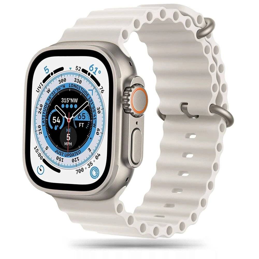 Tech-Protect IconBand Pro Armband Apple Watch 4 / 5 6 7 8 9 SE Ultra 1 2 42/44/45/49 mm – Beige