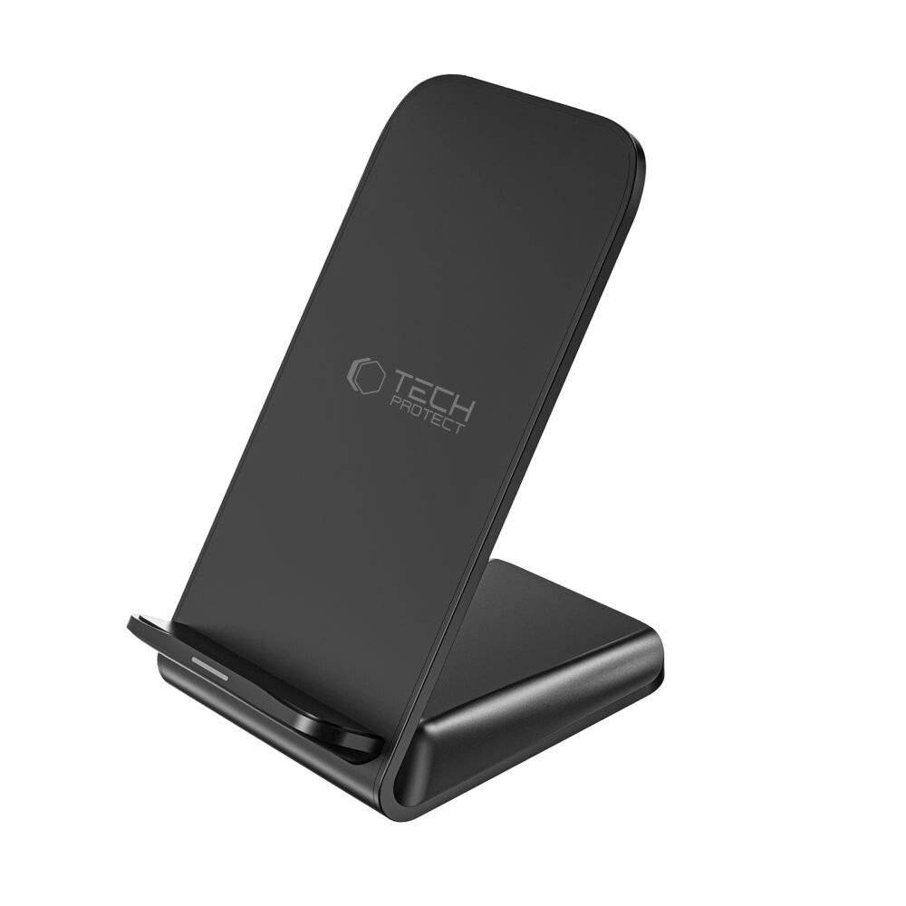 Tech-Protect QI15W-S2 15W induktives Ladegerät Form eines Ständers - Schwarz