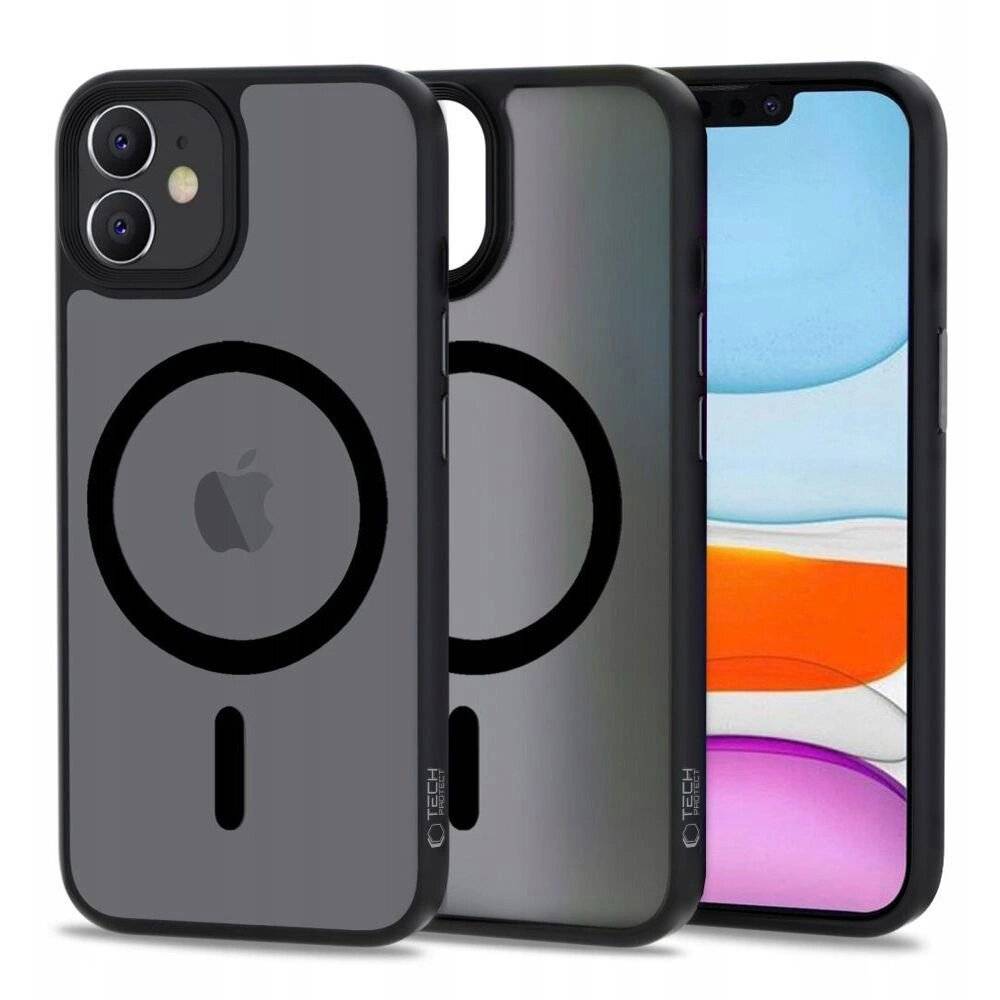 Tech-Protect MagMat MagSafe Hülle iPhone 11 - Mattschwarz