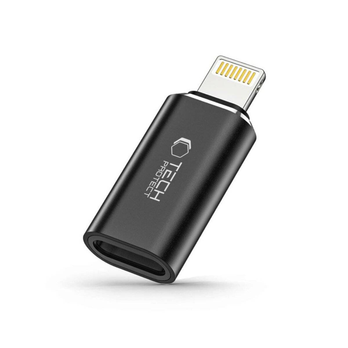 Tech-Protect UltraBoost Lightning Stecker / USB-C Buchse Adapter – Schwarz
