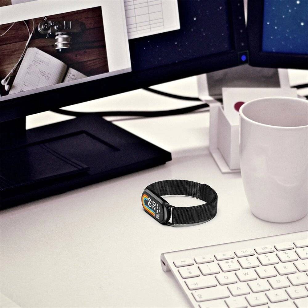 Tech-Protect MilaneseBand Armband Xiaomi Smart Band 8 / NFC – Schwarz