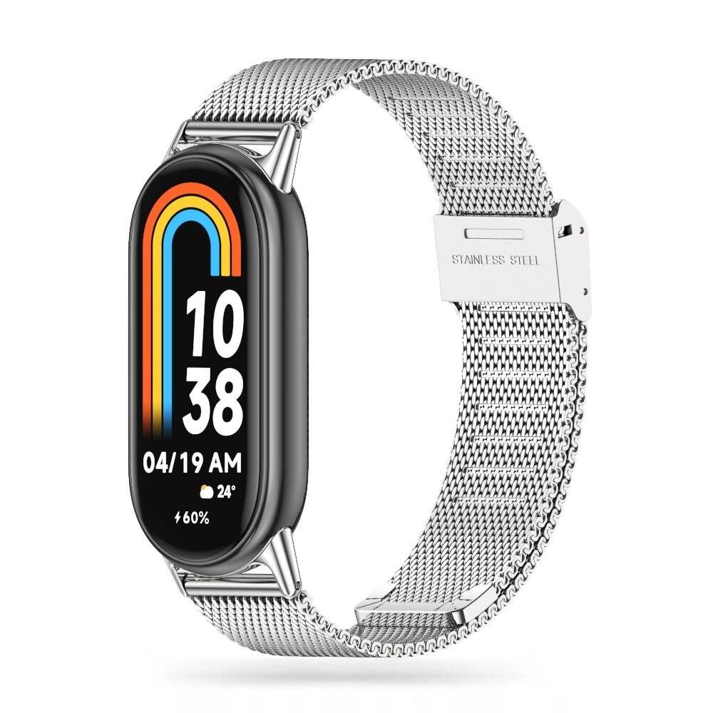 Tech-Protect MilaneseBand Armband Xiaomi Smart Band 8 / NFC – Silber