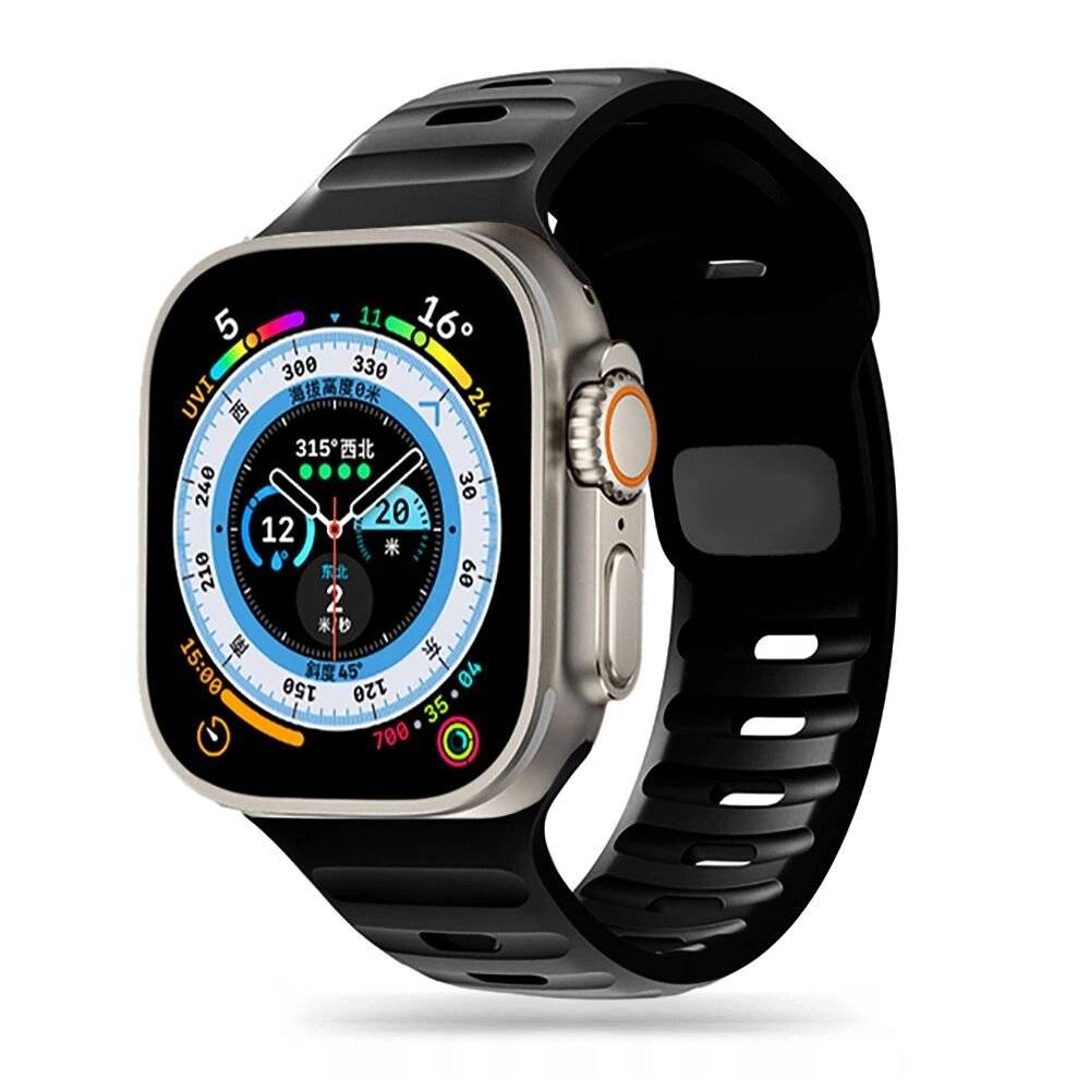 Tech-Protect IconBand Line Apple Watch 4 / 5 6 7 8 9 SE Ultra 1 2 42/44/45/49 mm – Schwarz