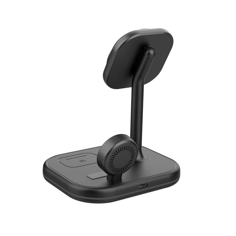 Tech-Protect QI15W-A27 3in1 induktives Ladegerät Ständer MagSafe Smartphone / Apple Watch AirPods