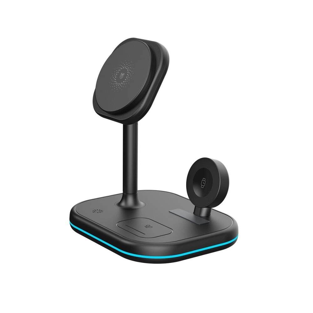 Tech-Protect QI15W-A27 3in1 induktives Ladegerät Ständer MagSafe Smartphone / Apple Watch AirPods