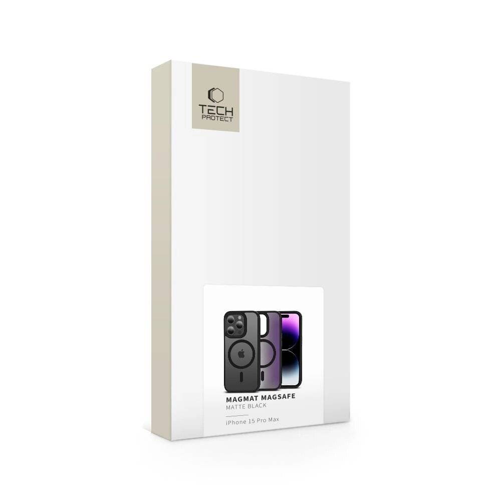 Tech-Protect MagMat MagSafe Hülle iPhone 15 Pro Max – Mattschwarz